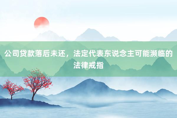 公司贷款落后未还，法定代表东说念主可能濒临的法律戒指